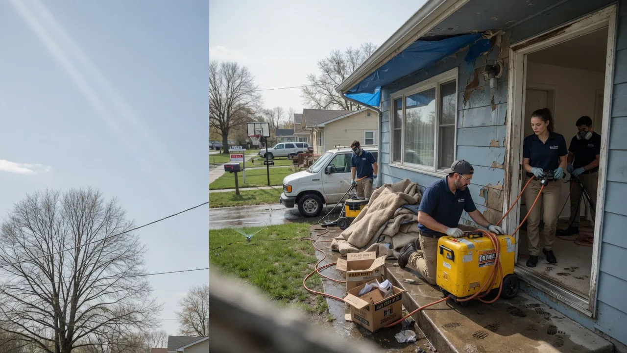 Basement Flood Cleanup in Yellow Springs, OH near me